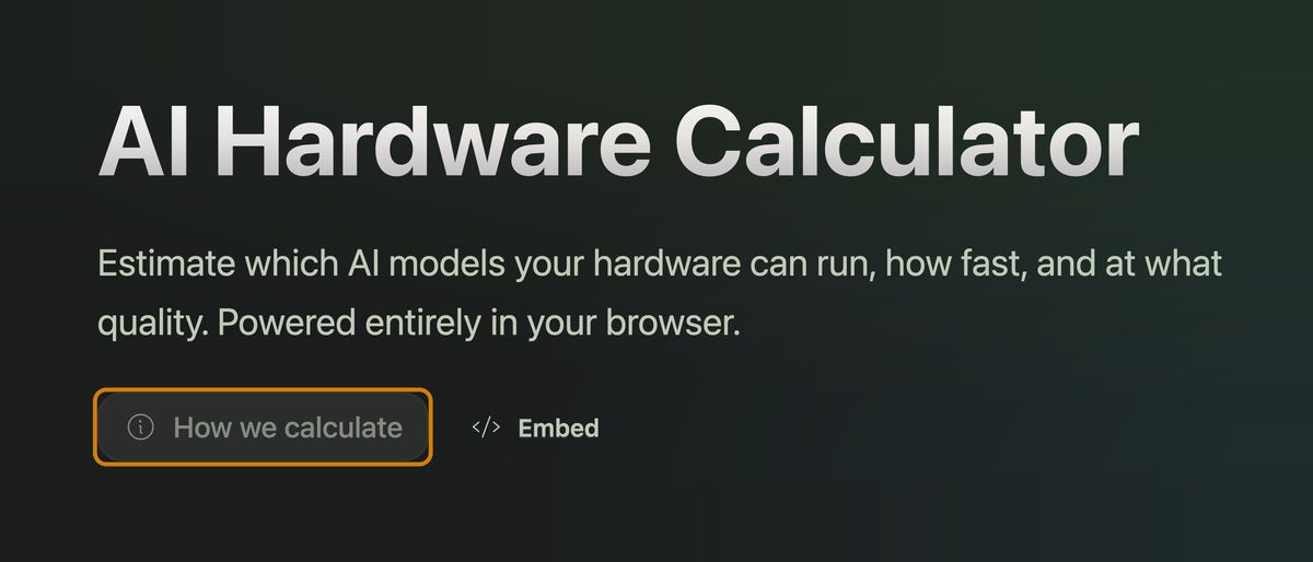 How we calculate button highlighted at the top of the calculator